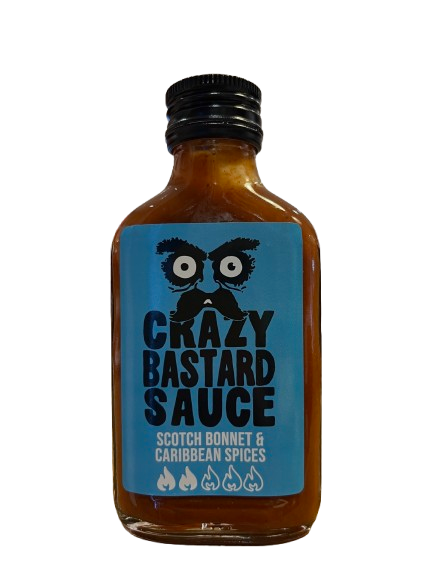 Crazy Bastard Scharfe Chilisauce Scotch Bonnet & Karibische Gewürze 100 ml