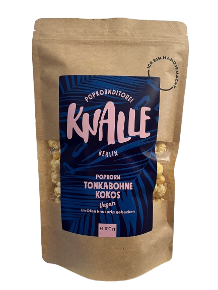 Knalle Popkorn Tonkabohne Kokos vegan 100 g