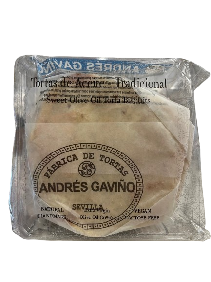 Andrés Gavino Tortas de Aceite Tradicional - Süßes Olivenölgebäck - handgefertigt 180 g