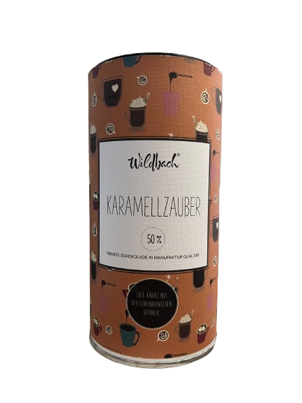Wildbach Trinkschokoladen Pulver 50 % mit Karamell 200 g