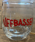 Tumbling Glas mit Schriftzug "Uffbasse!" - Wackelglas - Souvenir