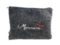 Filztasche mit Reißverschluß / Zipper Bag mit Motiv "Monnem"