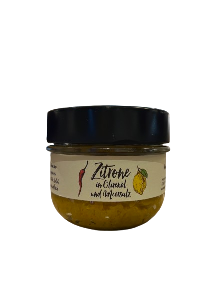 Wonnegauer Ölmühle Zitrone in Olivenöl und Meersalz - Zitronenwürzpaste 120 g