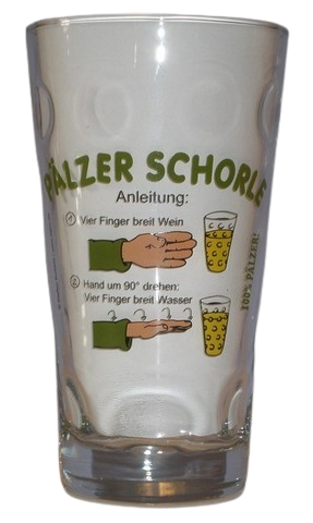 Dubbeglas "Pälzer Schorle" 0,5 l
